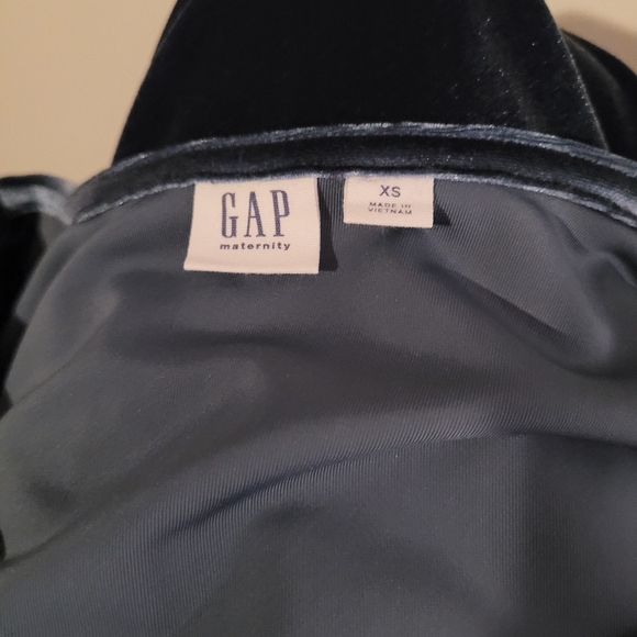 GAP Maternity - Blue Velvet Dress - Picture 5 of 6